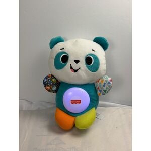 Fisher Price Linkimals Play Together Panda Musical Plush Toy GJB14 Teal White